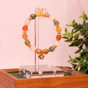 Intention 8mm Birth Flower - December (Narcissus) Bracelet