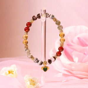 Intention 6mm Lotus of Love - Dhanya Lakshmi (Harvest Lakshimi) Bracelet