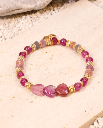 Rainbow Gems Heart - #03 Bracelet