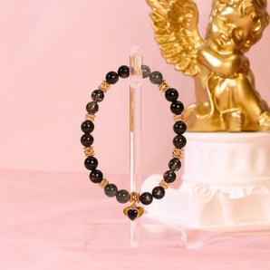 Intention 6mm Greek Goddess - Nyx Bracelet