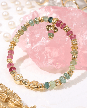 Candy Macaron - Rainbow Rose Bracelet