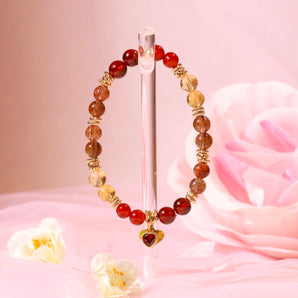 Intention 6mm Lotus of Love - Veera Lakshmi (Courage Lakshmi) Bracelet