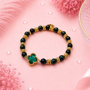 Baby Clover - Blue Water Jadeite Bracelet