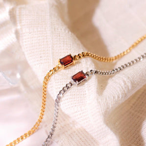 Acrysty Co.-Birthstone January - Garnet Bracelet-Acrysty Co.