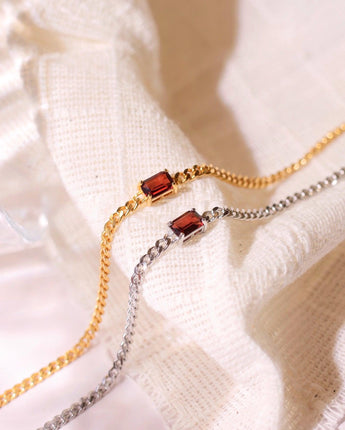 Acrysty Co.-Birthstone January - Garnet Bracelet-Acrysty Co.