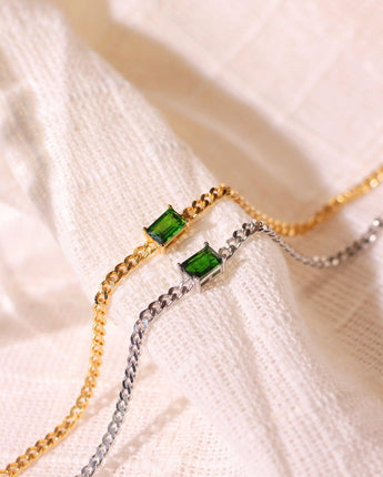 Acrysty Co.-Birthstone May - Diopside Bracelet-Acrysty Co.