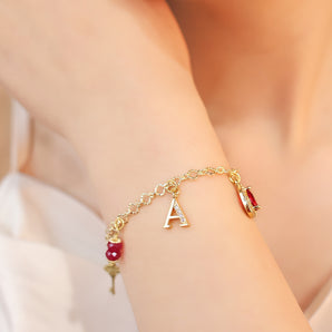 Ancharm Exclusive - Ruby Radiance Bracelet