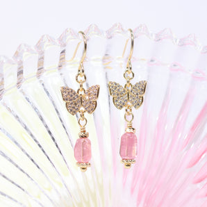 Pretty In Pink - Aerrin × Rose Papillon #02 Earrings