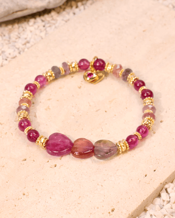 Rainbow Gems Heart - #01 Bracelet