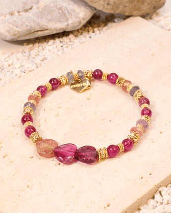 Rainbow Gems Heart - #04 Bracelet