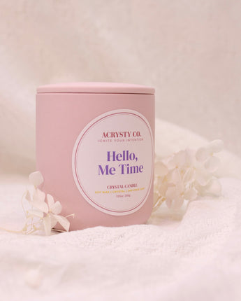 Crystal Intention Candle - Hello, Me Time! (200g)