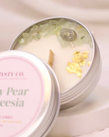 Crystal Intention Candle - Juicy Pear & Freesia (50g)