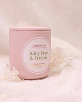 Crystal Intention Candle - Juicy Pear & Freesia (200g)