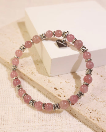 [ACD] Lavender Rose Quartz Bracelet