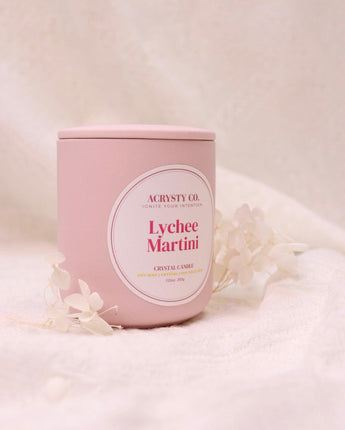 Crystal Intention Candle - Lychee Martini (200g)