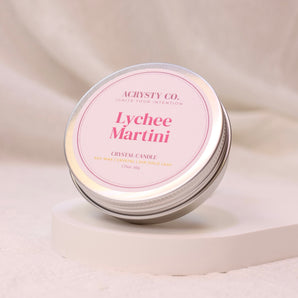 Crystal Intention Candle - Lychee Martini (50g)