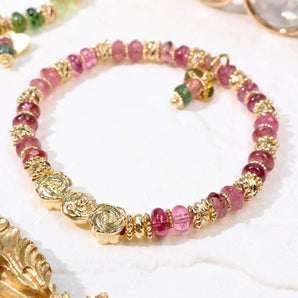 Candy Macaron - Pink Rose Bracelet