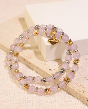 [ACD] Purple Chalcedony Bracelet