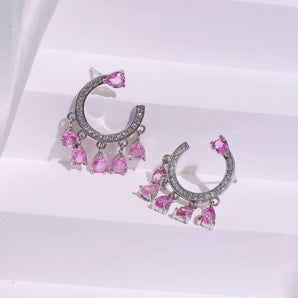 Xmas Exclusive - #9 Pink Sapphire Earring