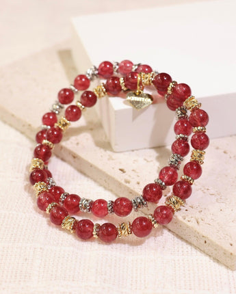 [ACD] Strawberry Quartz Bracelet