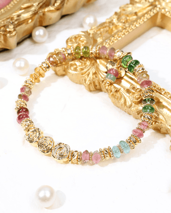 Candy Macaron - Watermelon Rose Bracelet
