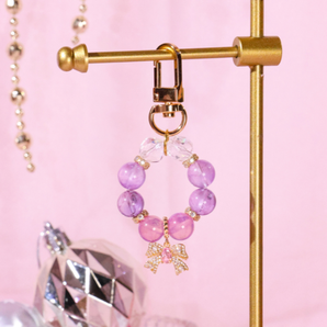 Donut Collection - Winterberry Glaze Keychain