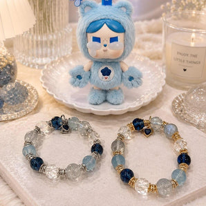 Intention 10mm Crybaby × Carebear - Grumpy Bear Bracelet